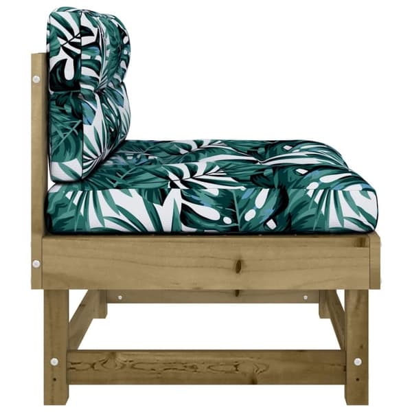 vidaXL Midtsofaer med puter 2 stk impregnert tre furu