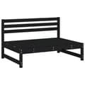 Miniatyrbilde 3 av 9: vidaXL Midtsofa svart 120x80 cm heltre furu