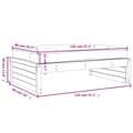 Miniatyrbilde 10 av 11: vidaXL Hagefotskammel svart 120x80 cm heltre furu