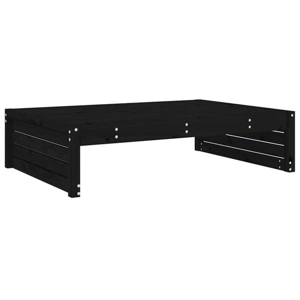 vidaXL Ulkorahi musta 120x80 cm täysi mänty