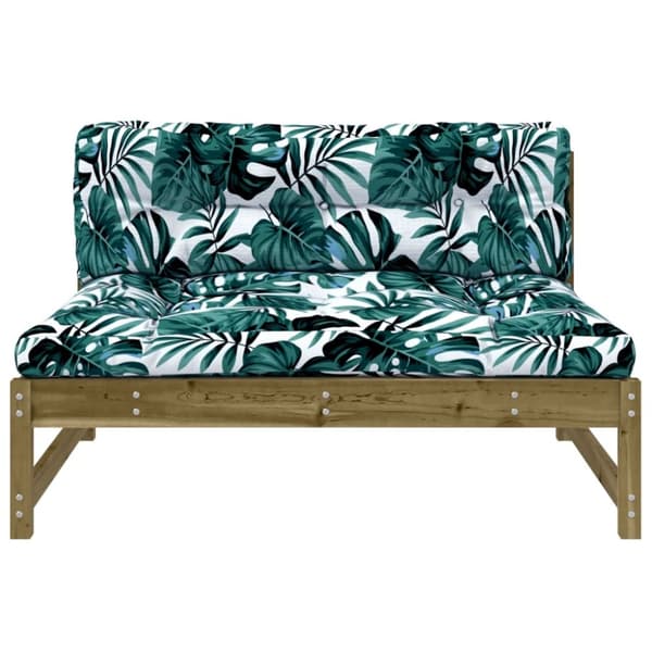 vidaXL Midtsofa 120x80 cm impregnert furu