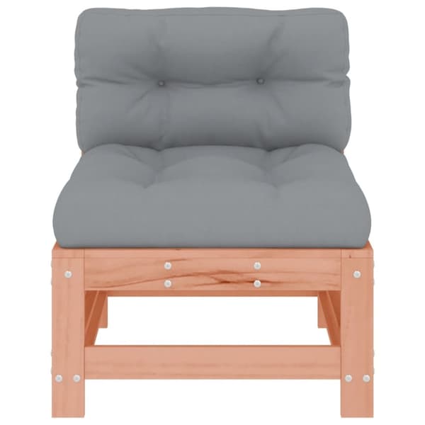 vidaXL Midtsofa med puter heltre douglasgran
