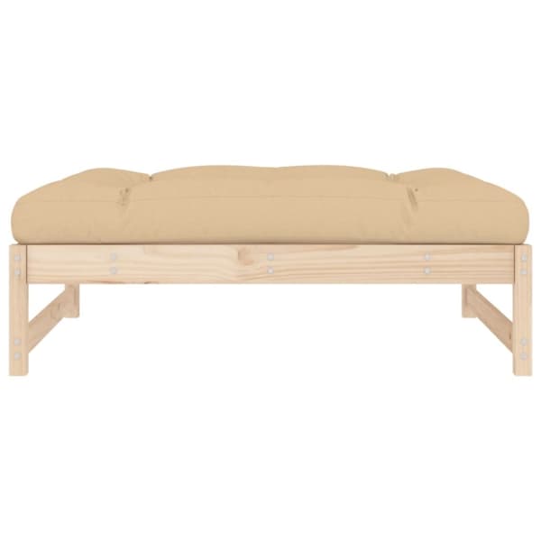 vidaXL Hagefotskammel 120x80 cm heltre furu