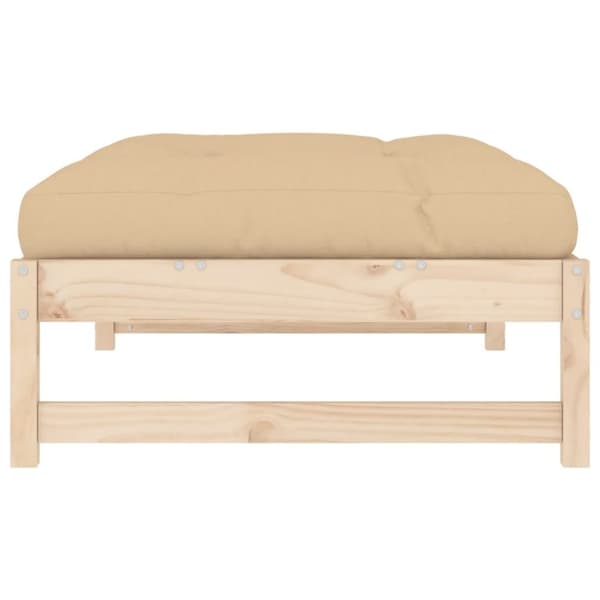 vidaXL Hagefotskammel 120x80 cm heltre furu