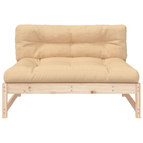 vidaXL Midtsofa 120x80 cm heltre furu