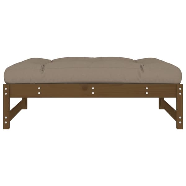 vidaXL Hagefotskammel honningbrun 120x80 cm heltre furu