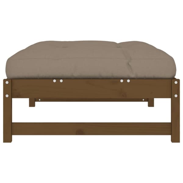 vidaXL Hagefotskammel honningbrun 120x80 cm heltre furu