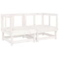 Miniatyrbillede 4 af 11: vidaXL hjørnemoduler til sofa 2 stk. med hynder massivt fyrretræ hvid