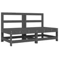 Miniatyrbilde 4 av 11: vidaXL Midtsofaer med puter 2 stk grå heltre furu