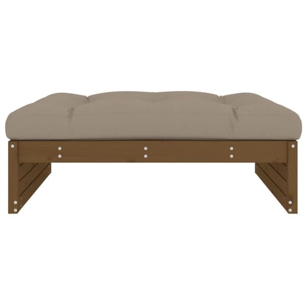 vidaXL Hagefotskammel honningbrun 120x80 cm heltre furu