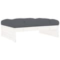 Miniatyrbilde 3 av 11: vidaXL Hagefotskammel hvit 120x80 cm heltre furu