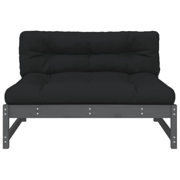 vidaXL midtermodul til sofa 120x80 cm massivt fyrretræ grå