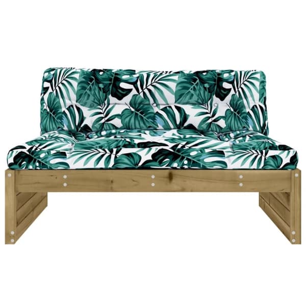 vidaXL Mittensoffa 120x80 cm impregnerad furu