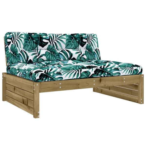 vidaXL Mittensoffa 120x80 cm impregnerad furu