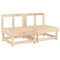Miniatyrbilde 4 av 11: vidaXL Midtsofaer med puter 2 stk heltre furu