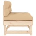 Miniatyrbilde 7 av 11: vidaXL Midtsofaer med puter 2 stk heltre furu