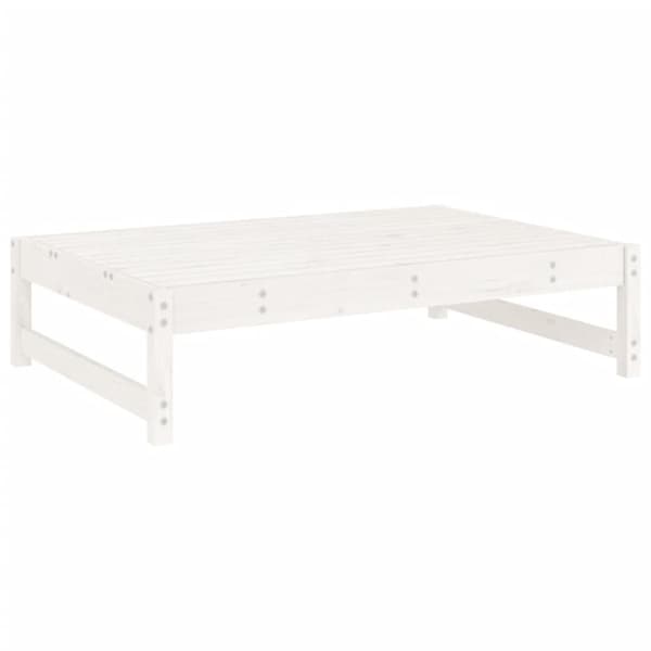 vidaXL Hagesofagruppe 2 deler hvit heltre furu