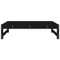Miniatyrbilde 4 av 8: vidaXL Hagefotskammel svart 120x80 cm heltre furu