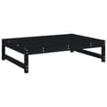 Miniatyrbilde 6 av 8: vidaXL Hagefotskammel svart 120x80 cm heltre furu