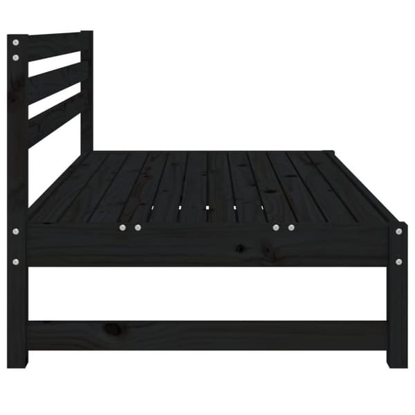 vidaXL midtermoduler til havesofa 2 stk. 120x80 cm massivt fyr sort