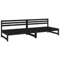 Miniatyrbillede 2 af 8: vidaXL midtermoduler til havesofa 2 stk. 120x80 cm massivt fyr sort