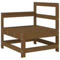 Miniatyrbilde 2 av 7: vidaXL Hjørnesofa honningbrun heltre furu