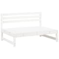 Pikkukuva 3 / 8: vidaXL Puutarhan keskisohvat 2 kpl valkoinen 120x80 cm täysi mänty