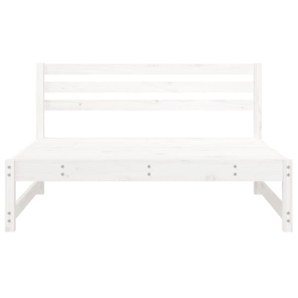 vidaXL Puutarhan keskisohvat 2 kpl valkoinen 120x80 cm täysi mänty