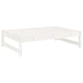 Miniatyrbilde 6 av 8: vidaXL Hagefotskammel hvit 120x80 cm heltre furu