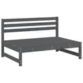 Miniatyrbilde 3 av 8: vidaXL Utendørs midtsofaer 2 stk grå 120x80 cm heltre furu