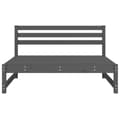 Miniatyrbilde 4 av 8: vidaXL Utendørs midtsofaer 2 stk grå 120x80 cm heltre furu
