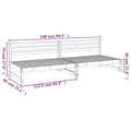 Miniatyrbilde 8 av 8: vidaXL Utendørs midtsofaer 2 stk grå 120x80 cm heltre furu