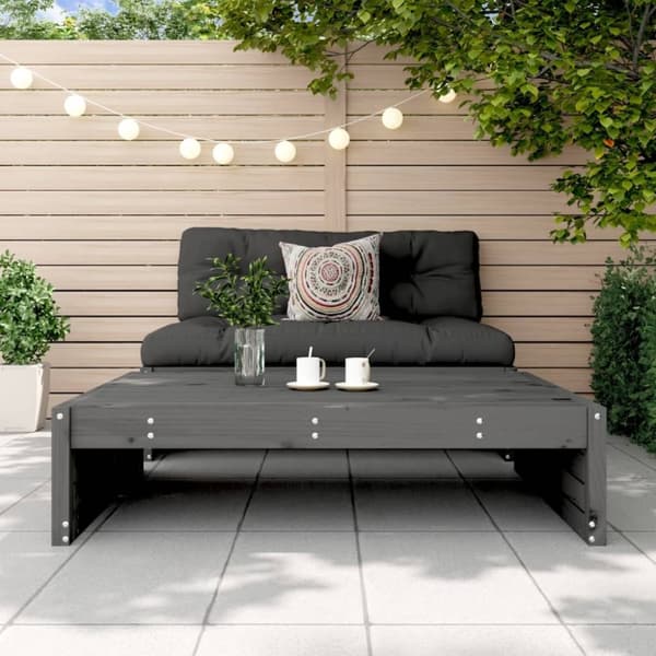 vidaXL Ulkorahi harmaa 120x80 cm täysi mänty
