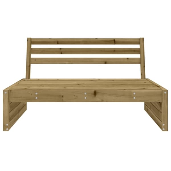 vidaXL Utendørs midtsofa 120x80 cm impregnert furu
