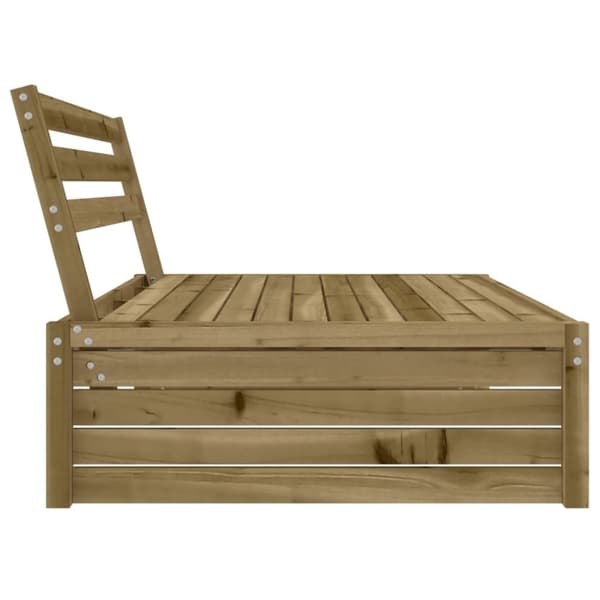 vidaXL Utendørs midtsofa 120x80 cm impregnert furu