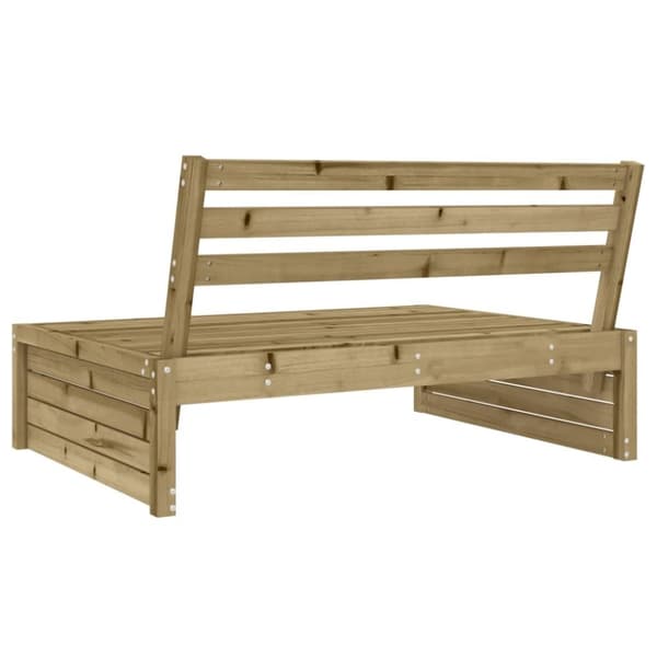 vidaXL Utendørs midtsofa 120x80 cm impregnert furu