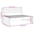 Miniatyrbillede 7 af 7: vidaXL midtermodul til havesofa 120x80 cm imprægneret fyrretræ