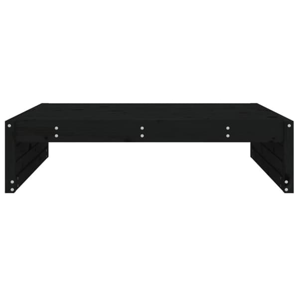 vidaXL Ulkorahi musta 120x80 cm täysi mänty