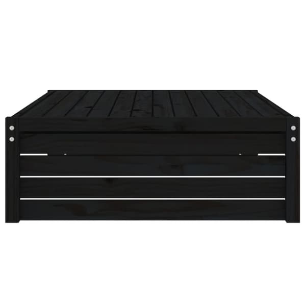 vidaXL Ulkorahi musta 120x80 cm täysi mänty
