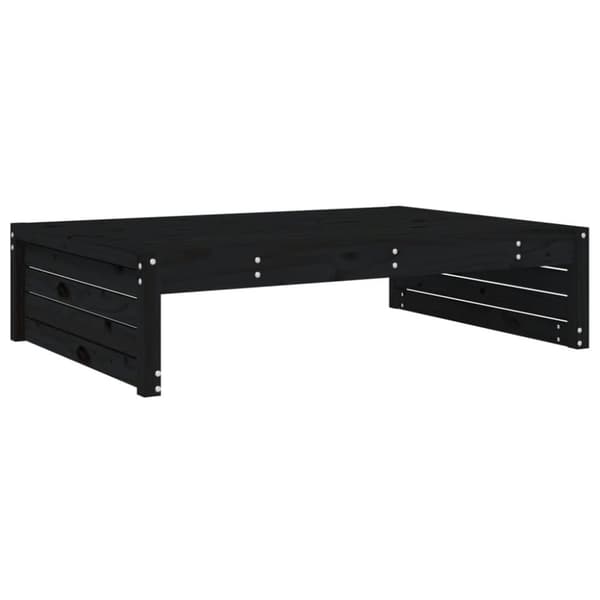 vidaXL Ulkorahi musta 120x80 cm täysi mänty