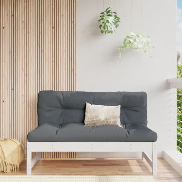 vidaXL midtermodul til havesofa 120x80 cm massivt fyrretræ hvid