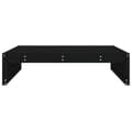 Miniatyrbilde 4 av 8: vidaXL Hagefotskammel svart 120x80 cm heltre furu