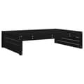 Miniatyrbilde 2 av 8: vidaXL Hagefotskammel svart 120x80 cm heltre furu
