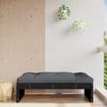 Miniatyrbilde 1 av 8: vidaXL Hagefotskammel svart 120x80 cm heltre furu