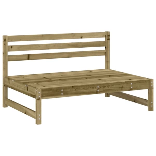 vidaXL Utendørs midtsofaer 2 stk 120x80 cm impregnert furu