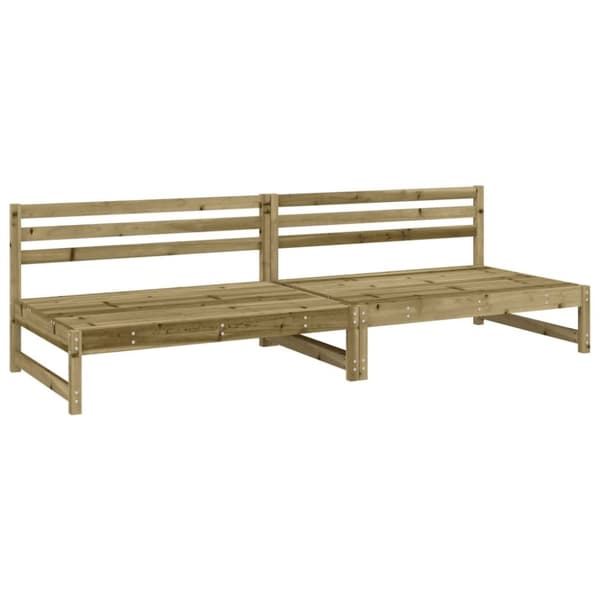 vidaXL Utendørs midtsofaer 2 stk 120x80 cm impregnert furu