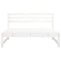 Miniatyrbilde 3 av 7: vidaXL Utendørs midtsofa hvit 120x80 cm heltre furu