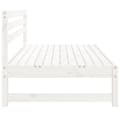 Miniatyrbilde 4 av 7: vidaXL Utendørs midtsofa hvit 120x80 cm heltre furu