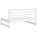 Miniatyrbilde 5 av 7: vidaXL Utendørs midtsofa hvit 120x80 cm heltre furu