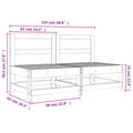 Miniatyrbilde 8 av 8: vidaXL Utendørs midtsofaer 2 stk impregnert furu
